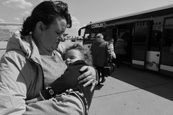 Ukrainian Refugees in Chisinau, Moldova, 2022. Photo by Ilan Assayag.