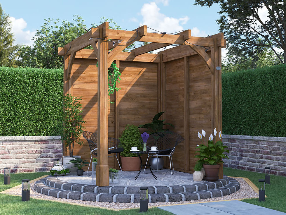 Vespera 100 Solid Wall Pergola