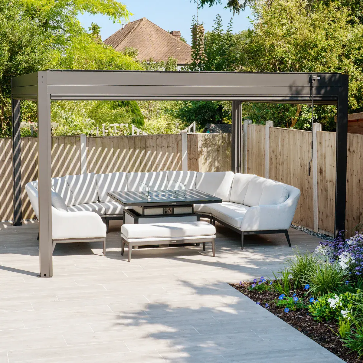 Tenora Plus 4x4 Pergola (LED & Drop Sides)