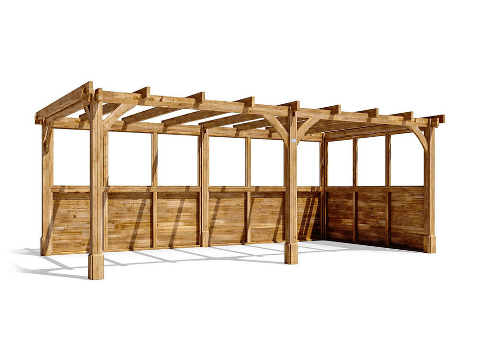 Thumbnail: Vespera 500 Glazed Wall Pergola