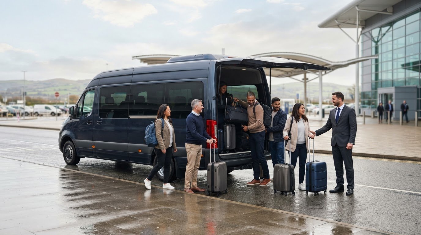 Airport transfer for 5 people in Cardiff: a practical guide