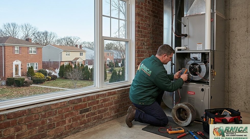 Furnace fan repair in Staten Island home