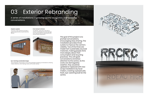 exterior rebranding RRCRC signage