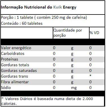 Miniatura: Kwik Energy - Pré Treino