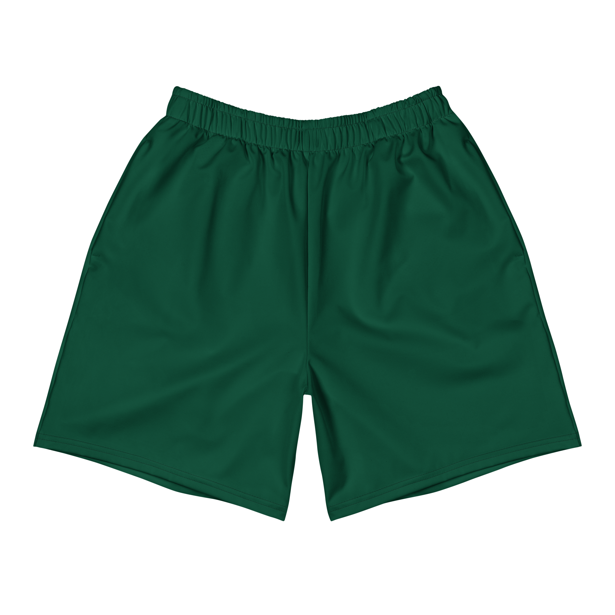 Green Adult Athletic Long Shorts