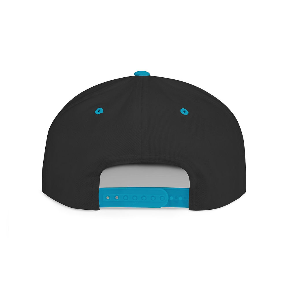 Thumbnail: Camo Flat Bill Snapback Hat — "Embrace the World" Embroidered