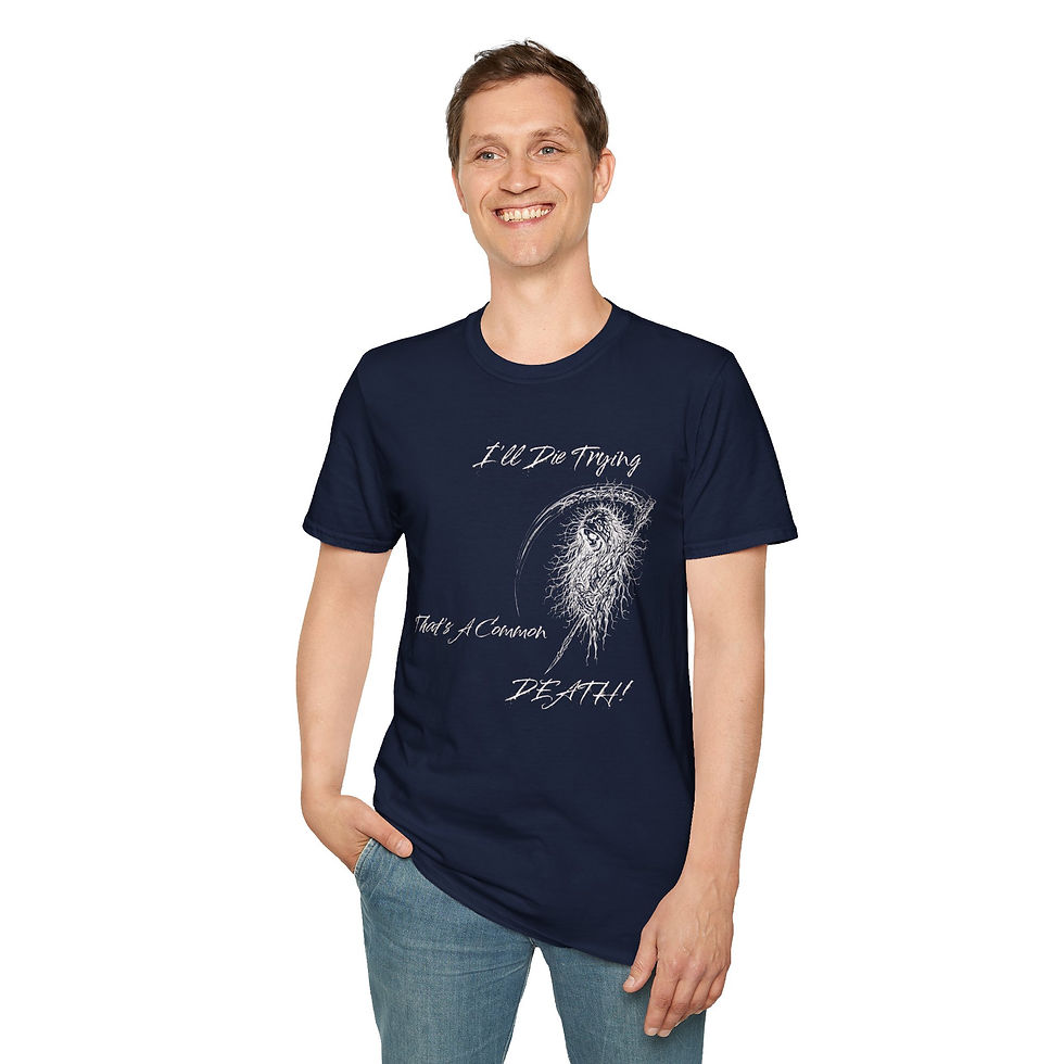 Thumbnail: Death Scythe Graphic T-Shirt — “I’ll Be Trying, That’s A Common DEATH!”