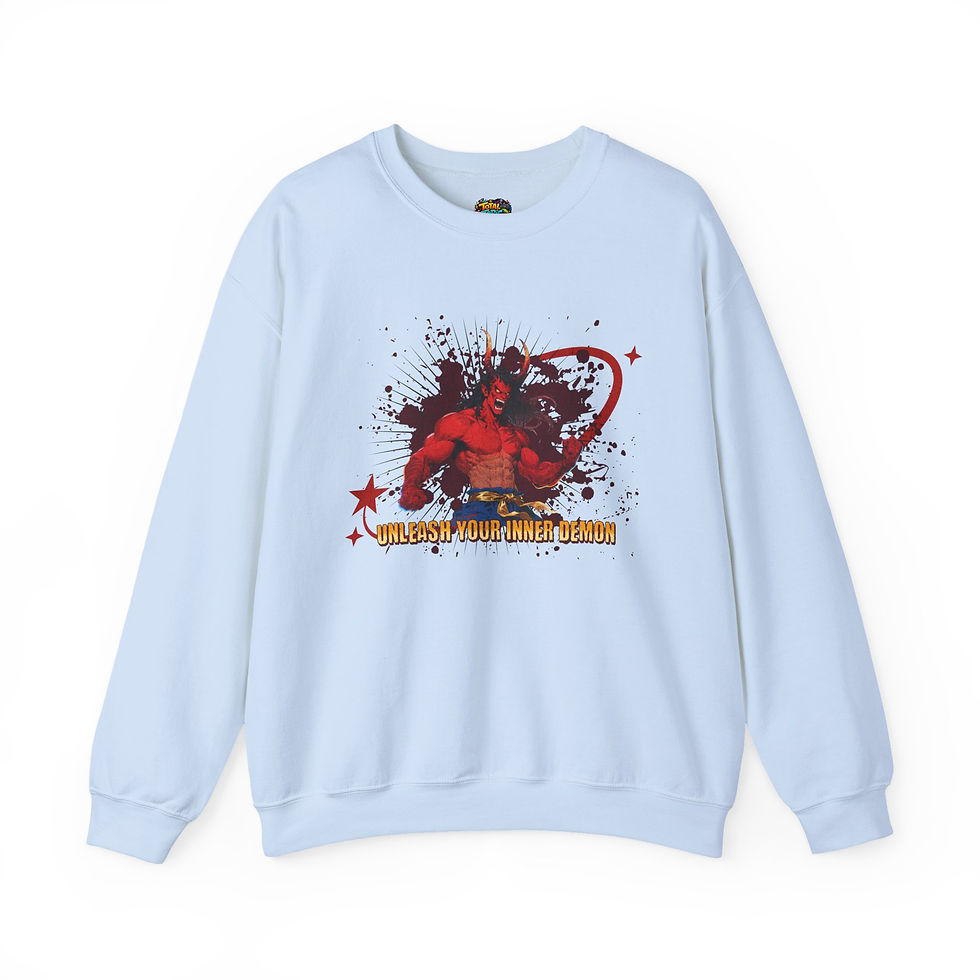 Thumbnail: Demon Graphic Crewneck Sweatshirt — "Unleash Your Inner Demon"