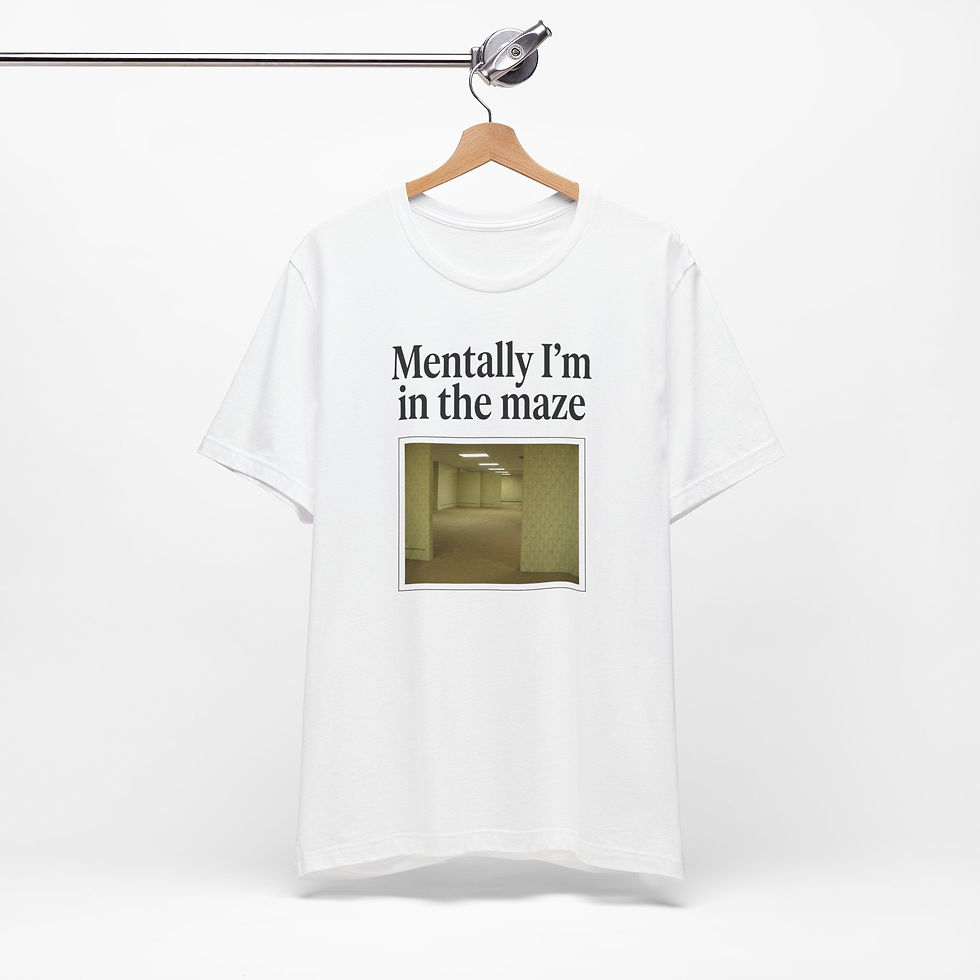 Thumbnail: Mentally I'm in the Maze T-Shirt | Backrooms Liminal Space Weirdcore