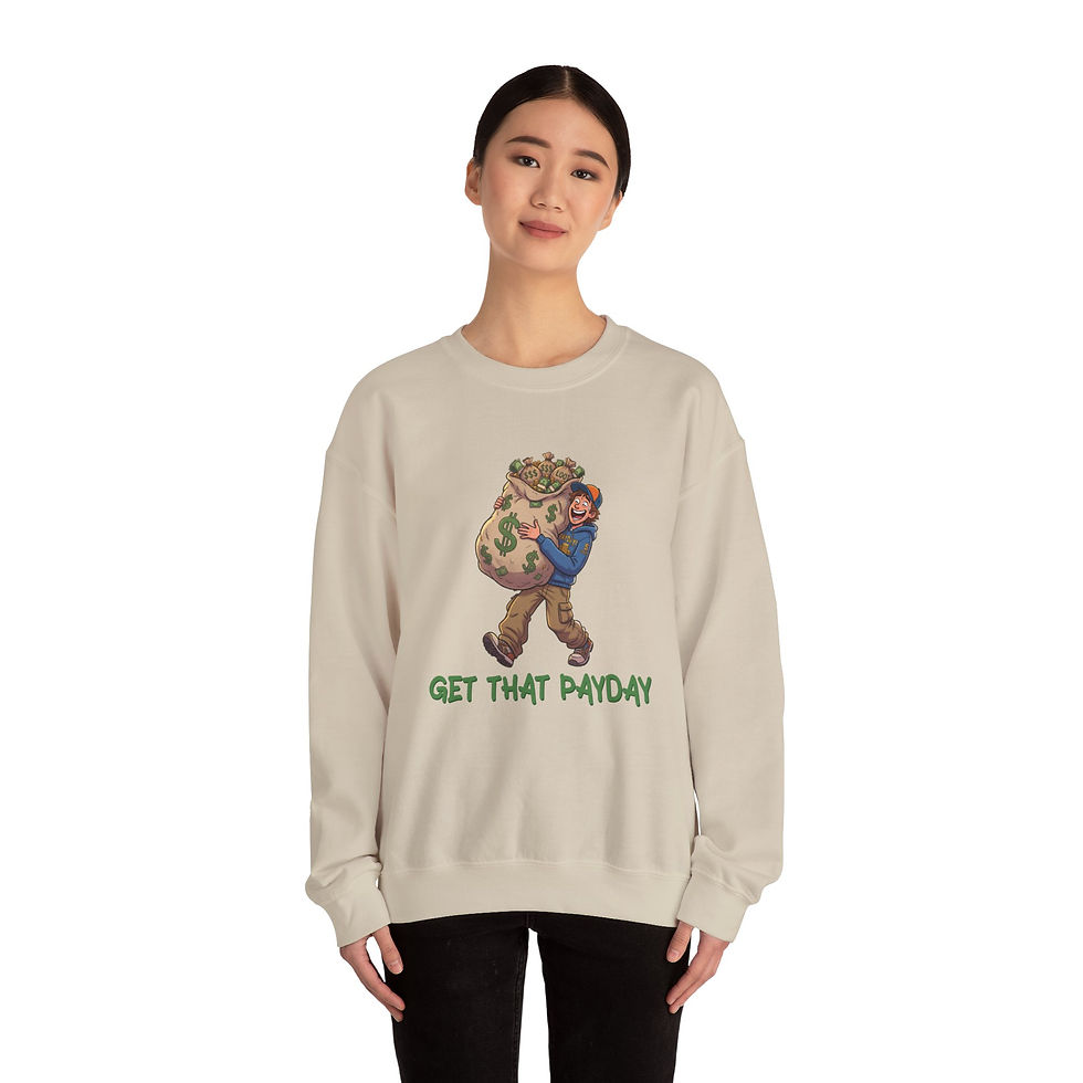 Thumbnail:  "Get That Payday"- Money Bag Graphic Crewneck Sweatshirt