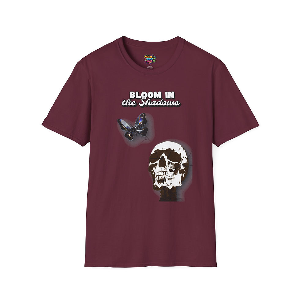Thumbnail: Bloom in the Shadows Skull & Moth T-Shirt