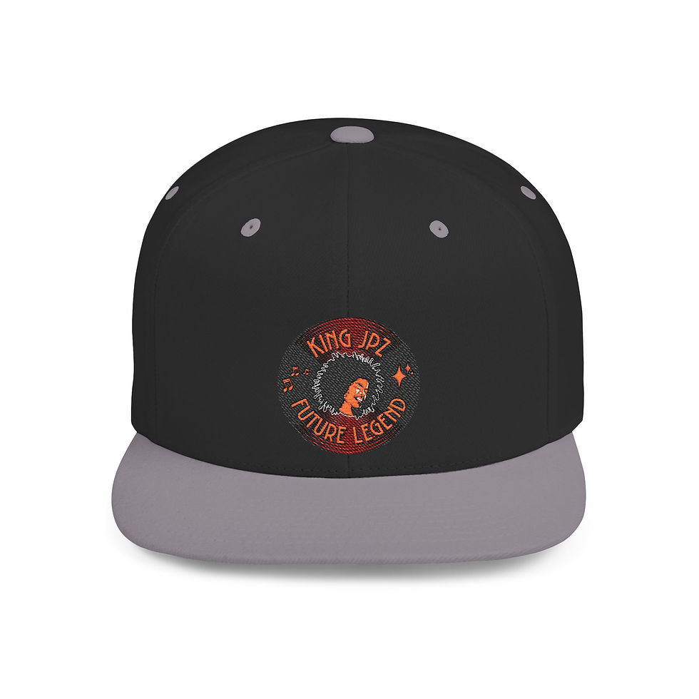 Thumbnail: Snapback Hat — "King JPZ: Future Legend" Embroidered Flat Bill Cap