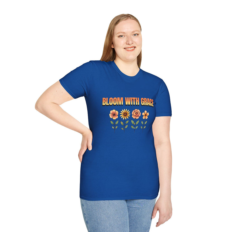 Thumbnail: Bloom With Grace Floral T-Shirt — Vintage Sunflower & Rose Garden Tee