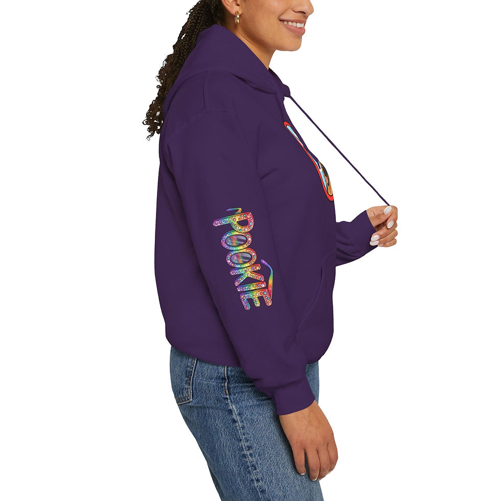 Thumbnail: Pookie German Shepherd Hoodie — Colorful Pet Portrait Pullover