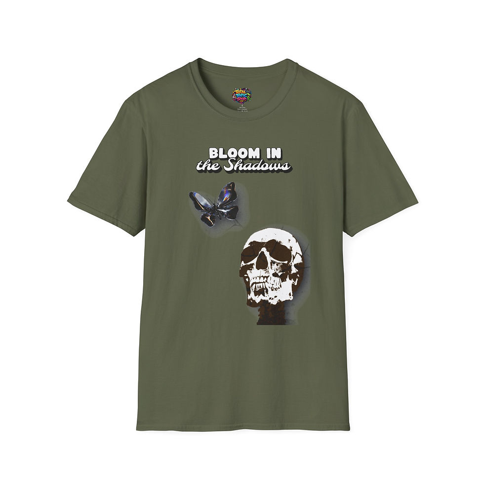 Thumbnail: Bloom in the Shadows Skull & Moth T-Shirt