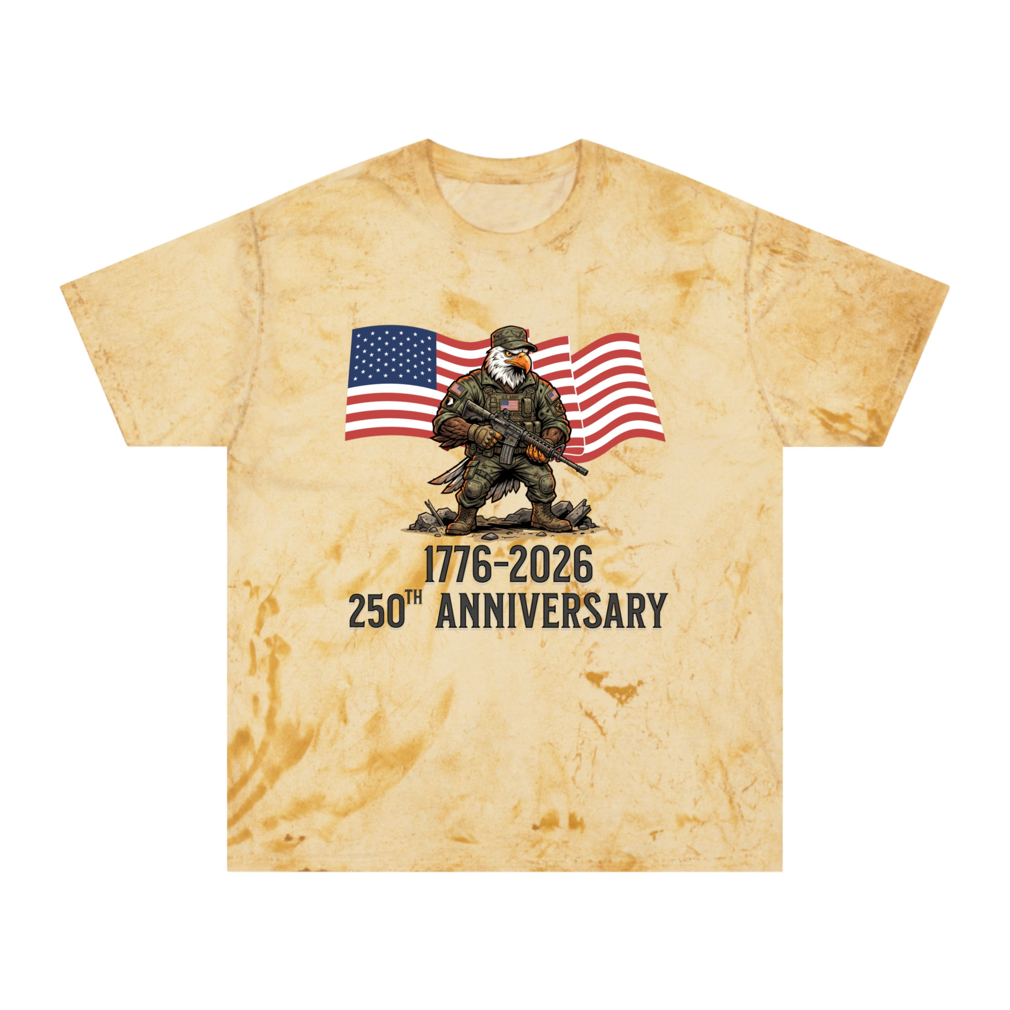 1776–2026 250th Anniversary Military Flag T-Shirt