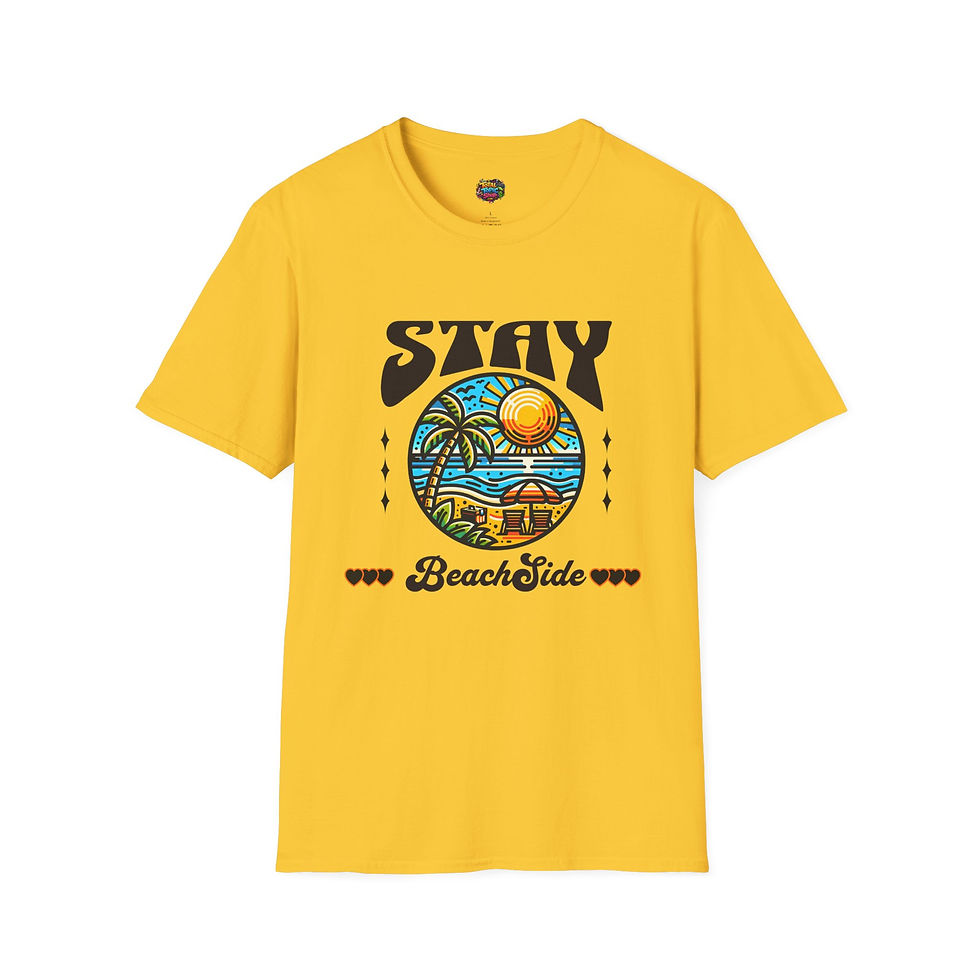 Thumbnail: Stay Beachside T-Shirt — Retro Tropical Sunset Tee