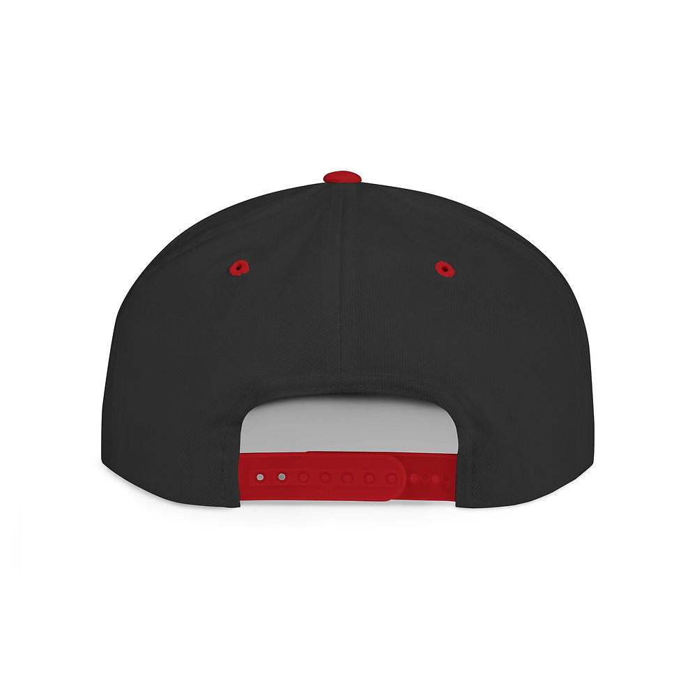 Thumbnail:  Flat Bill Snapback Hat — “Keepin’ It Real” Embroidered 