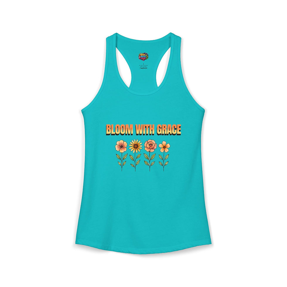 Thumbnail: Bloom With Grace- Women's Ideal Racerback Tank
