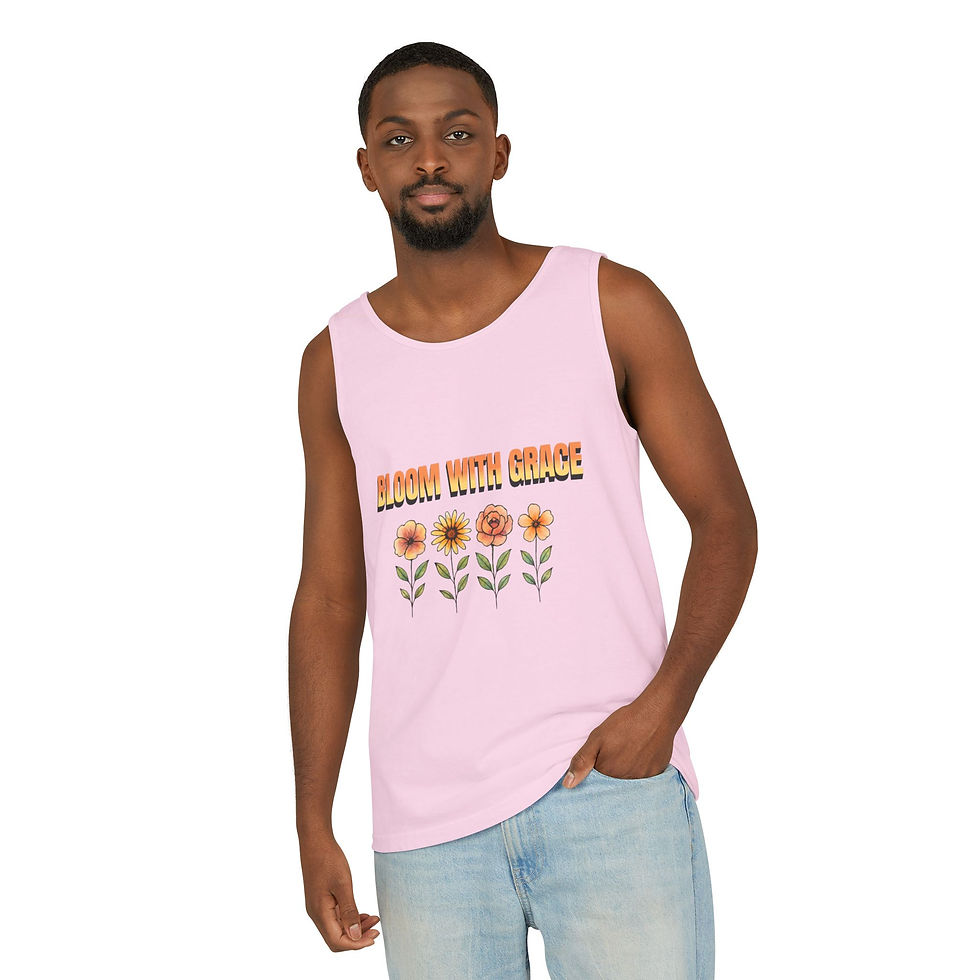 Thumbnail: Bloom With Grace Floral Tank Top — Vintage Flower Graphic Tank