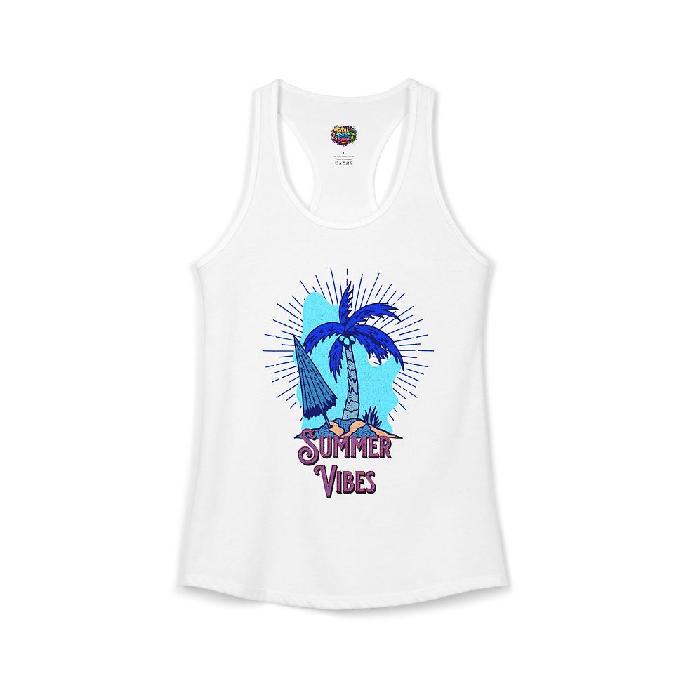 Thumbnail:  Summer Vibes -Women's Ideal Racerback Tank