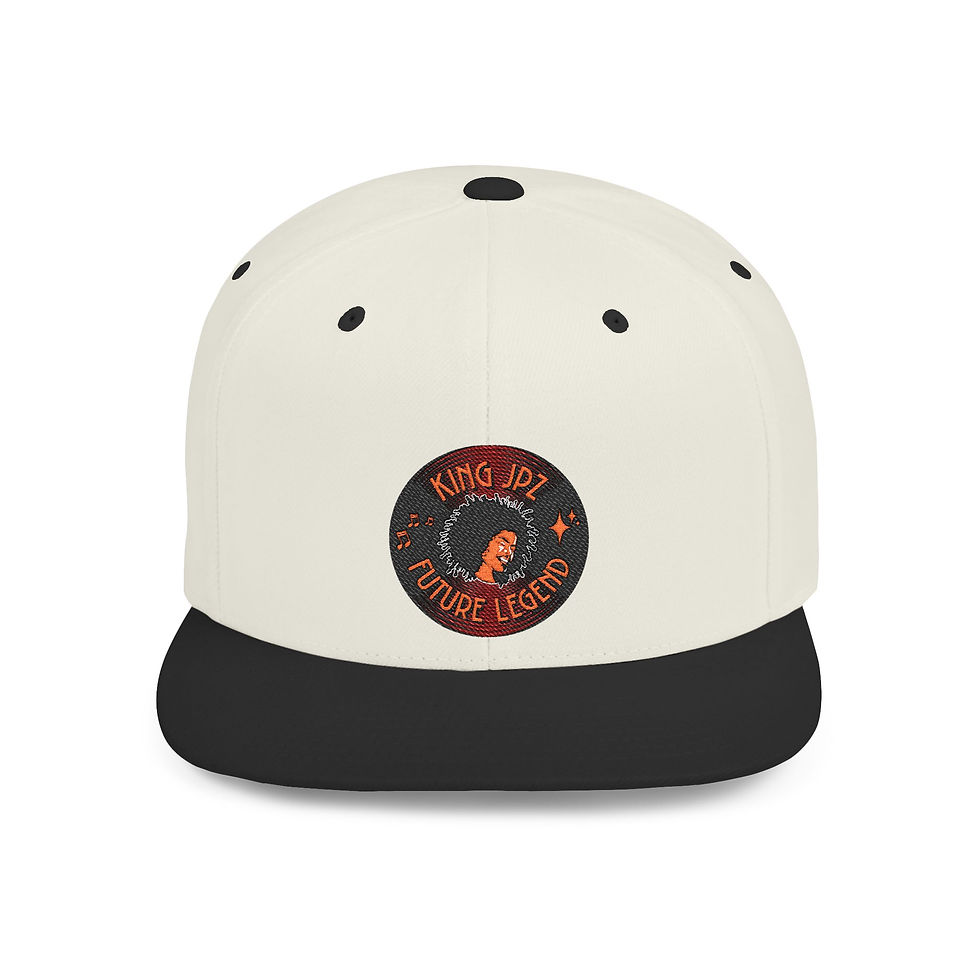 Thumbnail: Snapback Hat — "King JPZ: Future Legend" Embroidered Flat Bill Cap