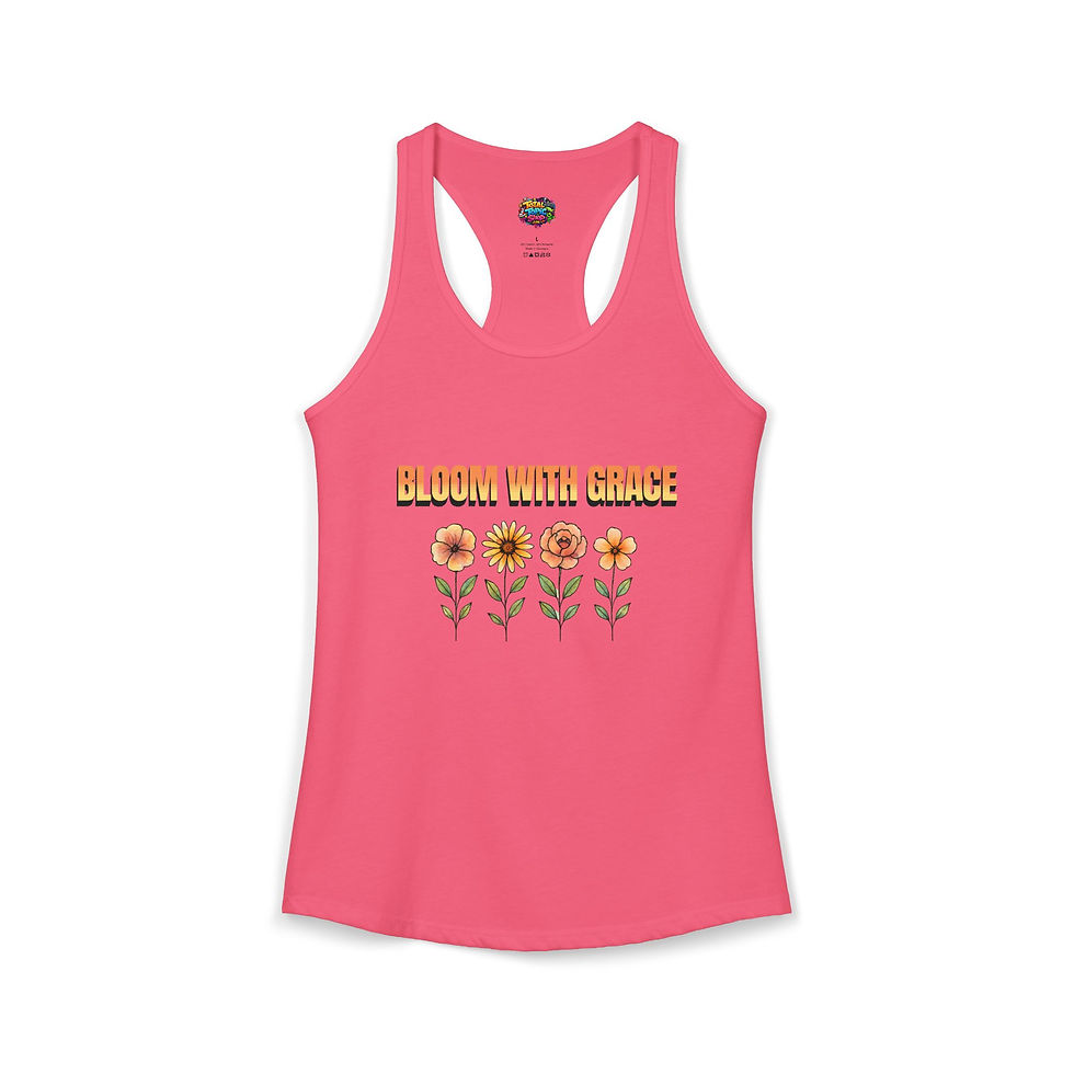 Thumbnail: Bloom With Grace- Women's Ideal Racerback Tank