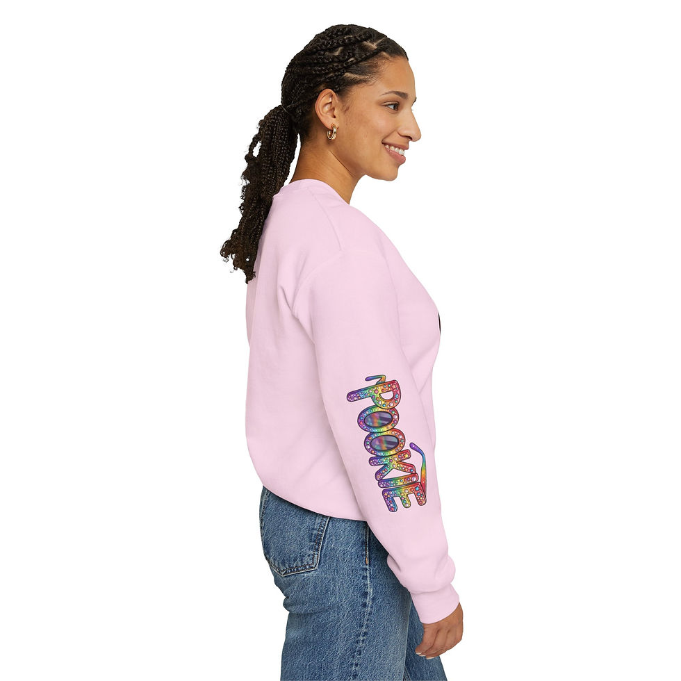 Thumbnail: Pookie German Shepherd Crewneck Sweatshirt — Colorful Dog Portrait Pullover