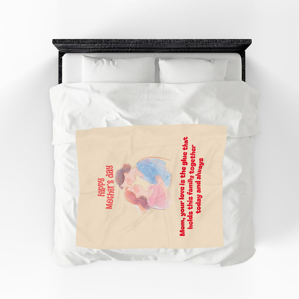 Thumbnail: Mother’s Day Velveteen Plush Blanket — “Happy Mother’s Day” Love Quote