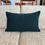 Thumbnail: Teal boucle throw cushion 