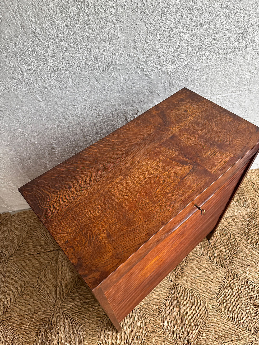 Thumbnail: Danish tambour door cabinet 