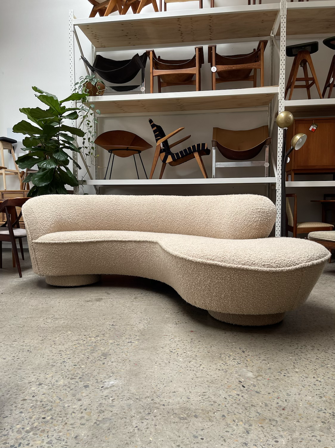 Curvy vintage sofa