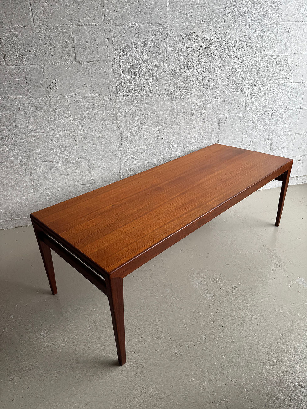Thumbnail: Large teak extension coffee table 