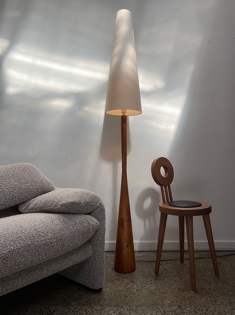 Thumbnail: Teak floor lamp 
