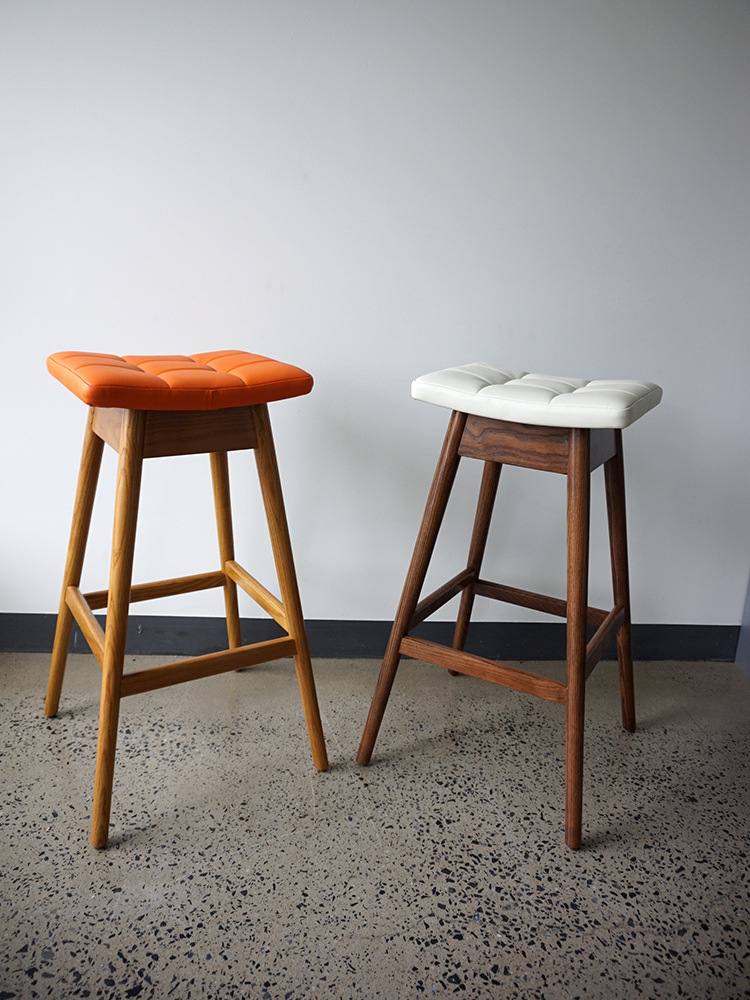 TH Brown Martell bar stool