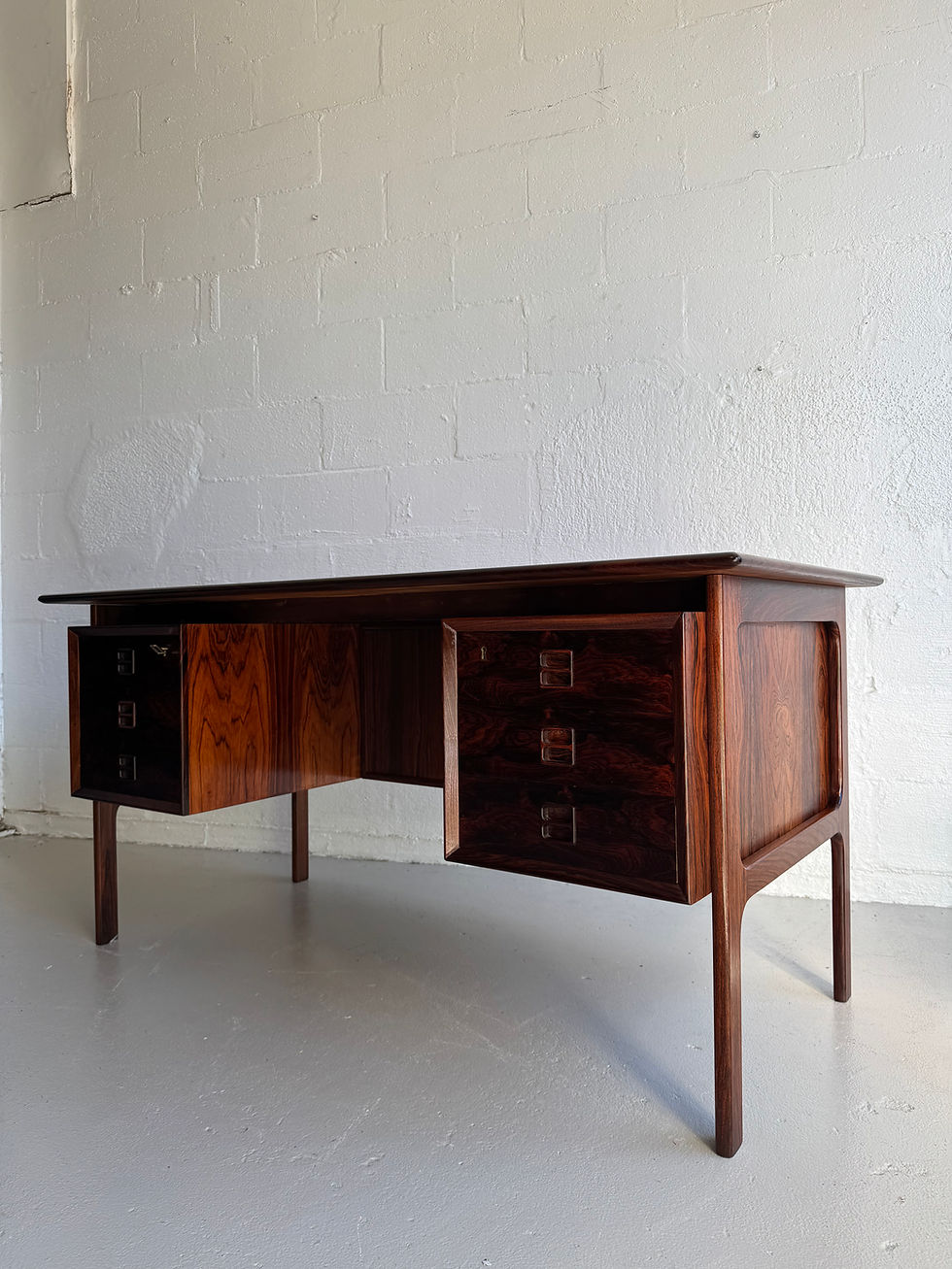 Thumbnail: Danish rosewood executive desk 
