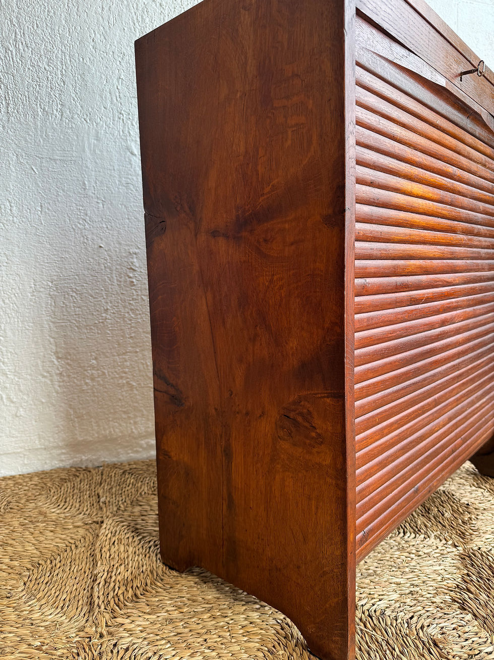 Thumbnail: Danish tambour door cabinet 
