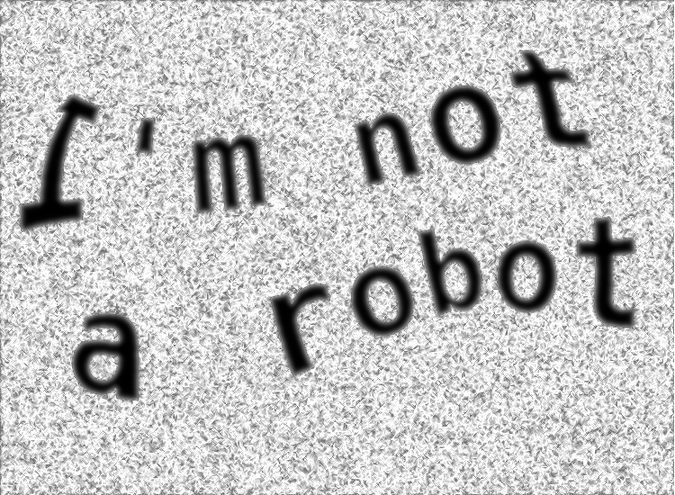 I'm NOT a robot!