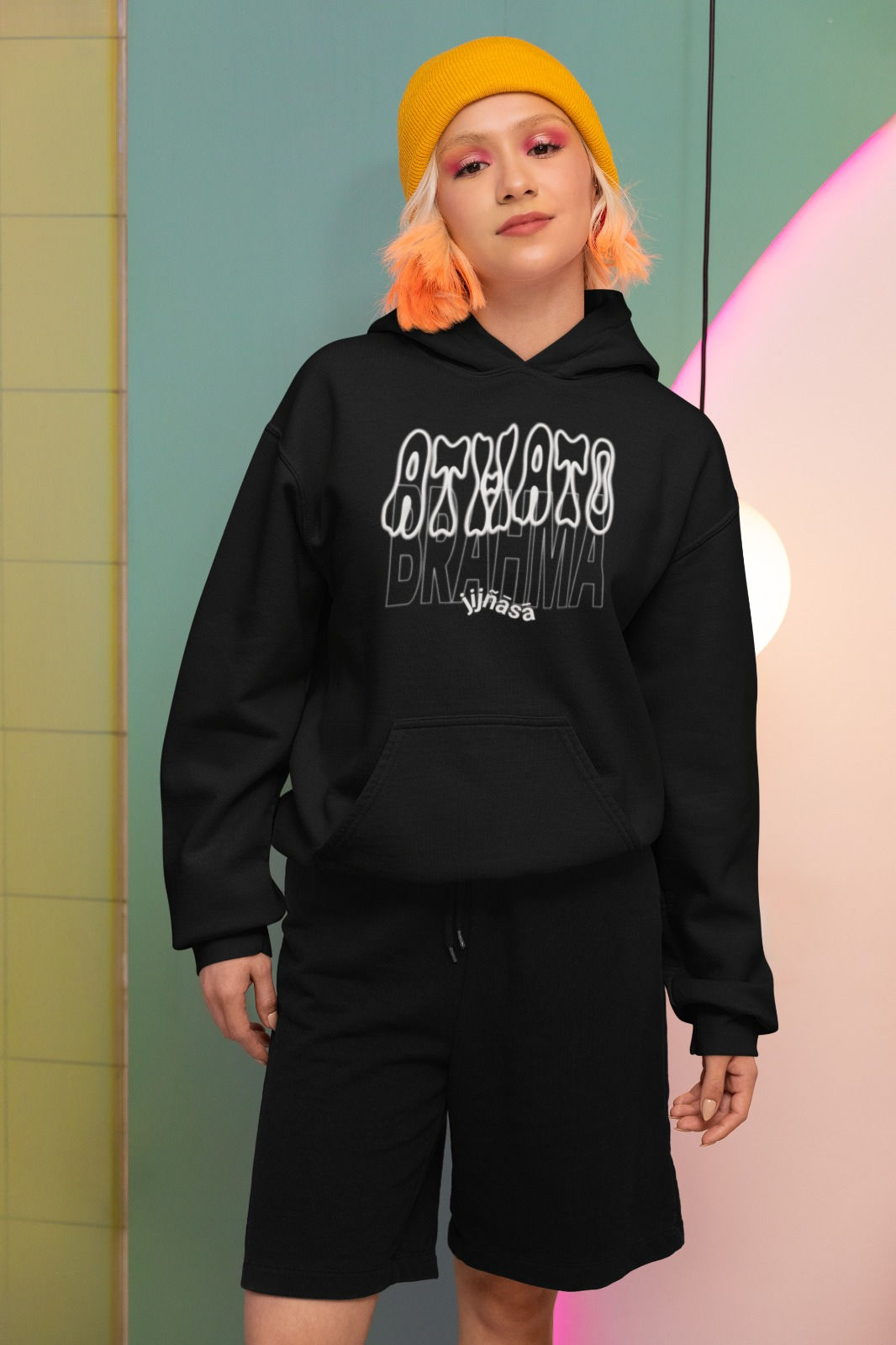 Atatho Brahma Graphic Hoodie - Black