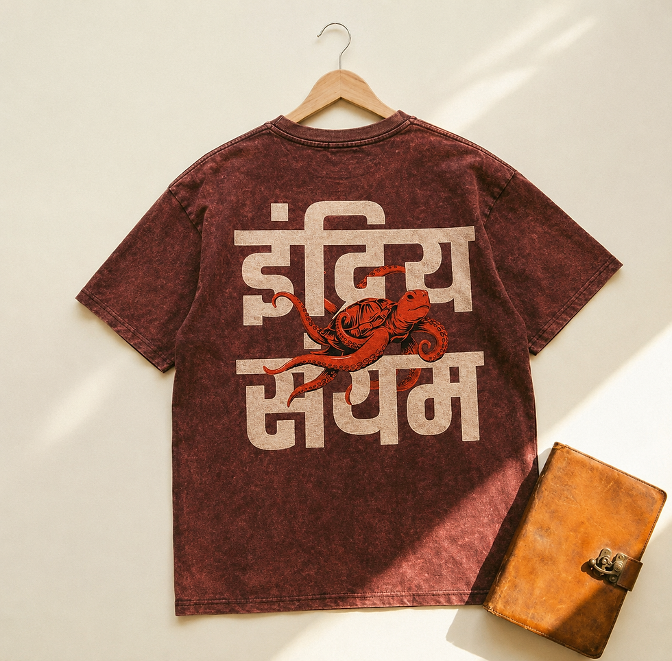 Thumbnail: Stith Pragya | Spiritual tshirt | Acid Wash | Oversized tshirt