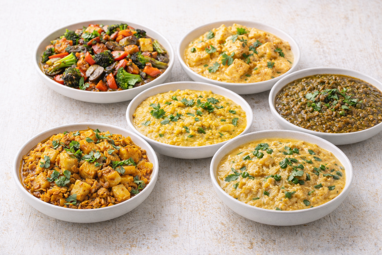 Arranged Food and Objects