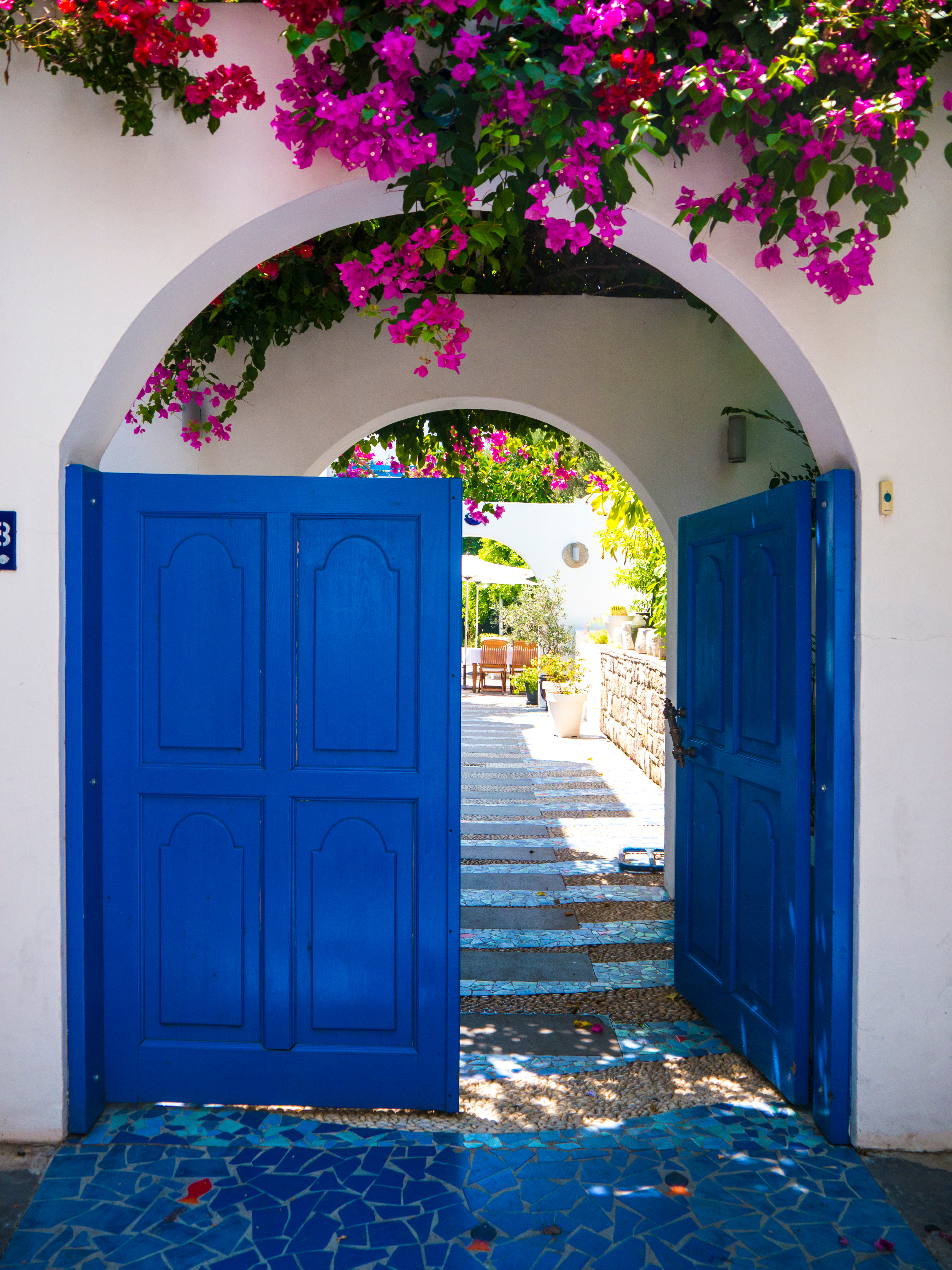 Greek and Turkish Style Blue Door