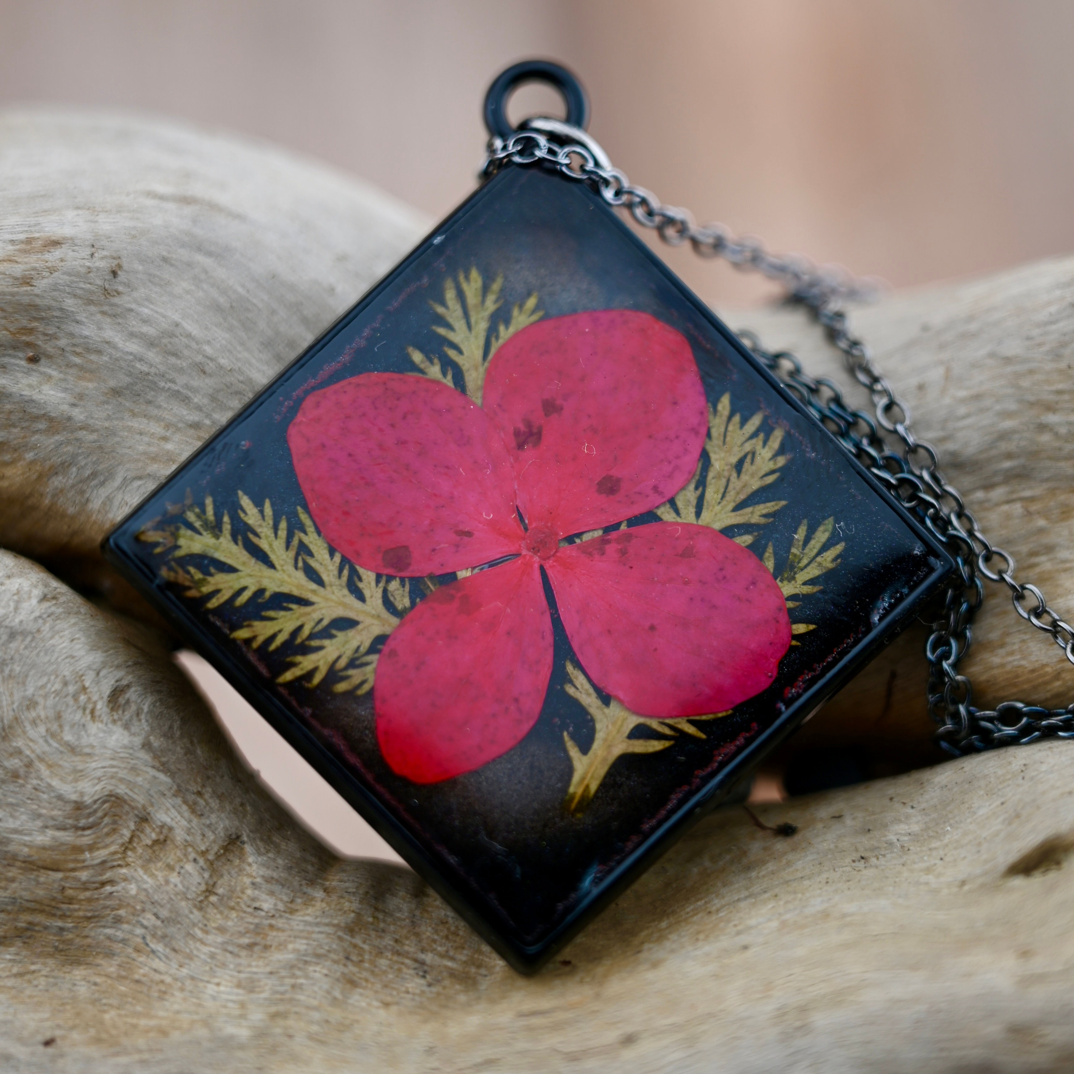 Red Flower Pendant