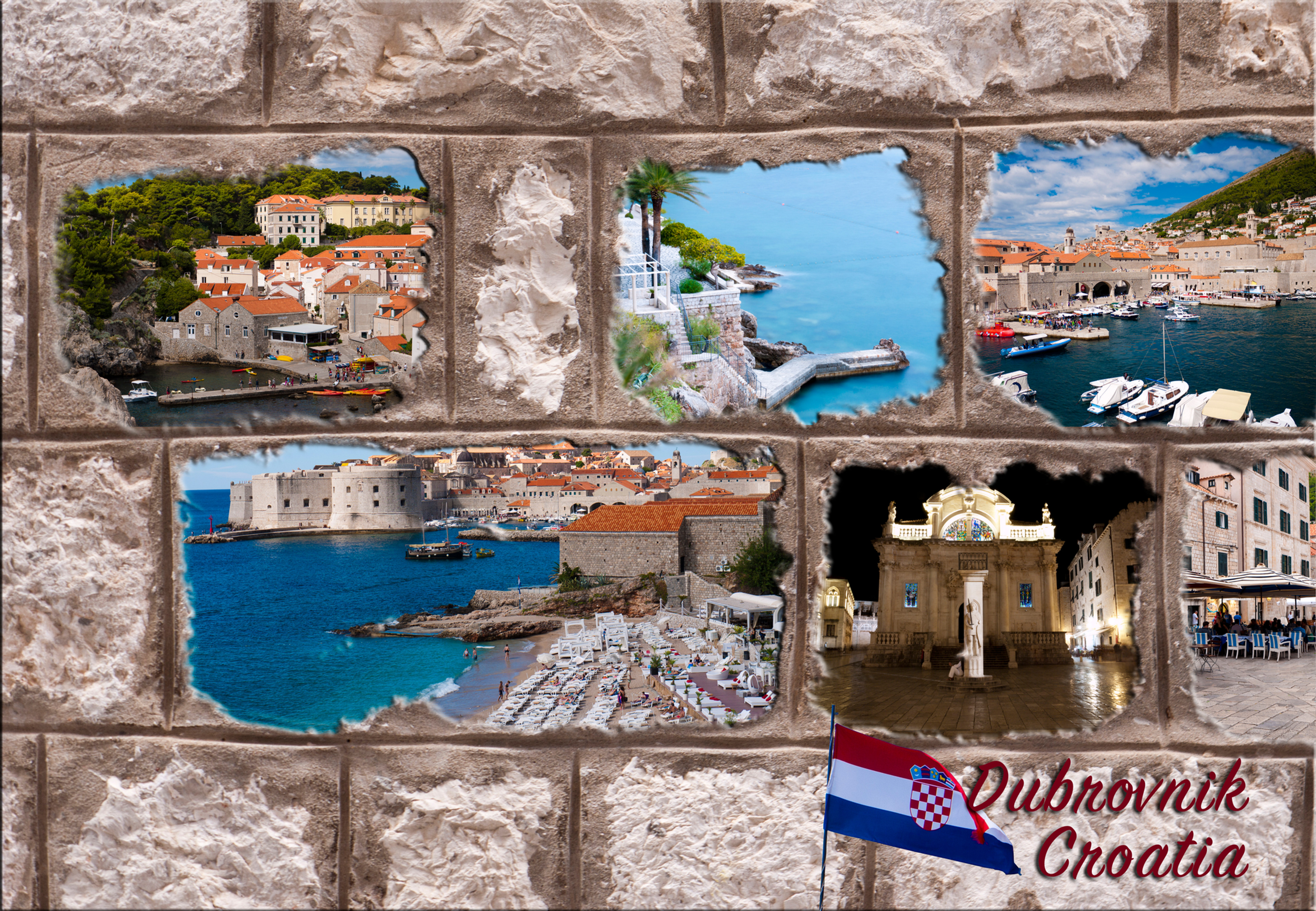 Dubrovnik Postcard Style