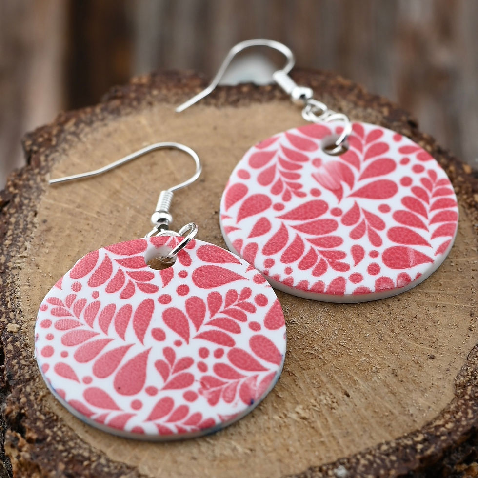 Thumbnail: Red Splash Earrings