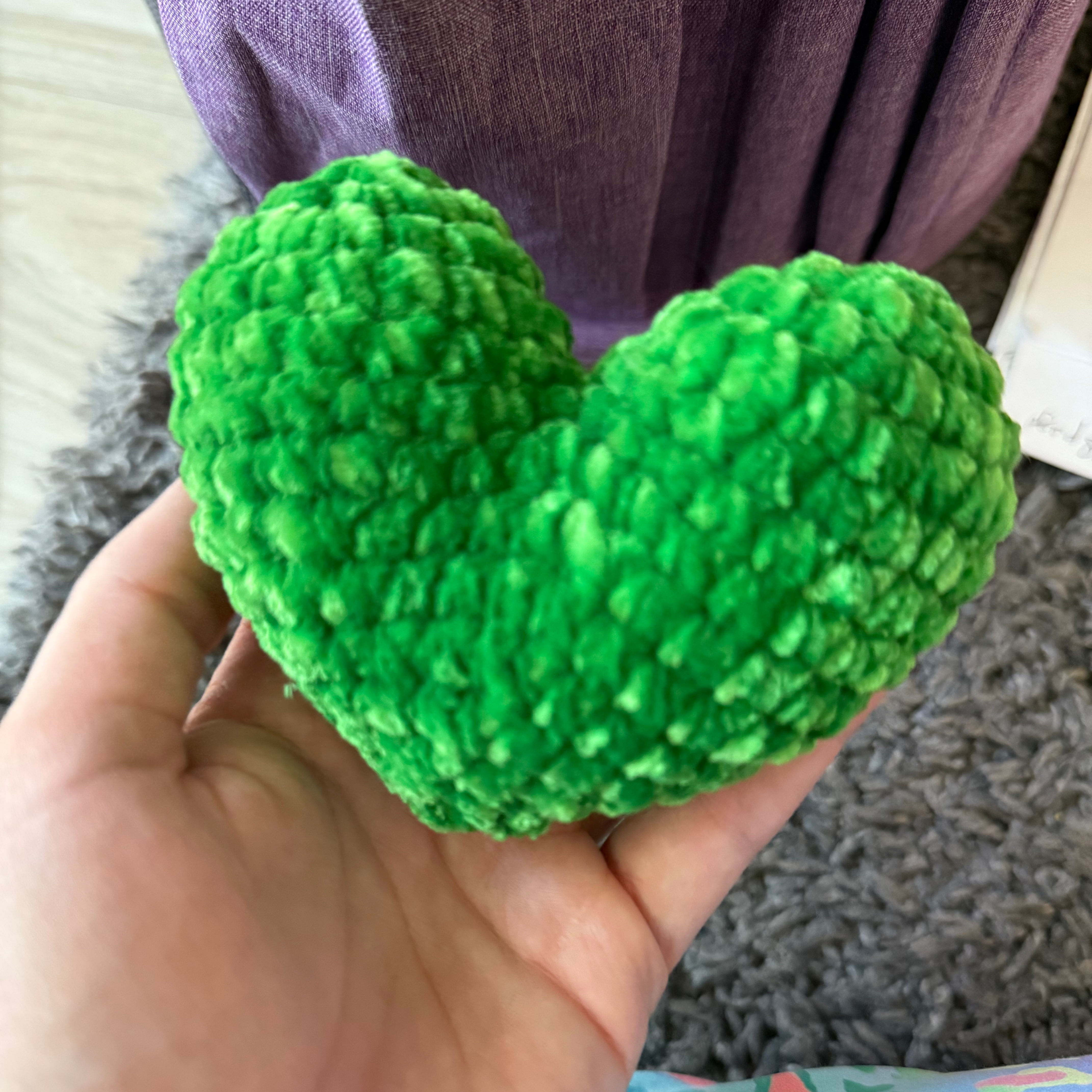💙 Crochet Heart Keychain