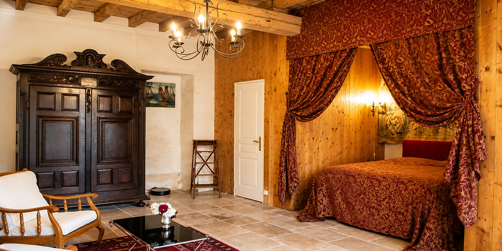Chambre XVIIIème du Logis du Pavillon au Château de la Chevallerie