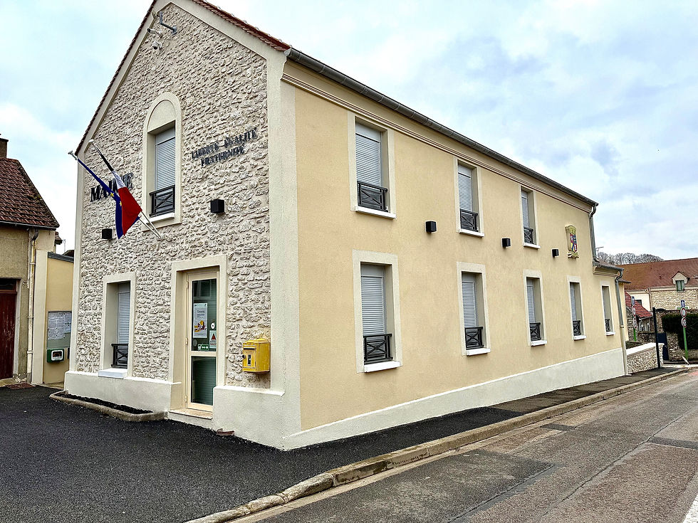 Ravalement de la mairie de Soindres et rénovation de ses façades
