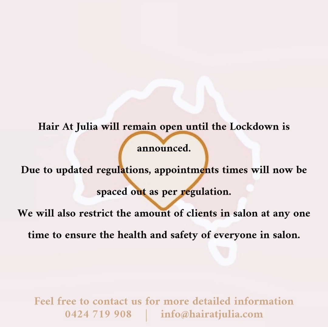 Salon Perth Australia HairAtJulia