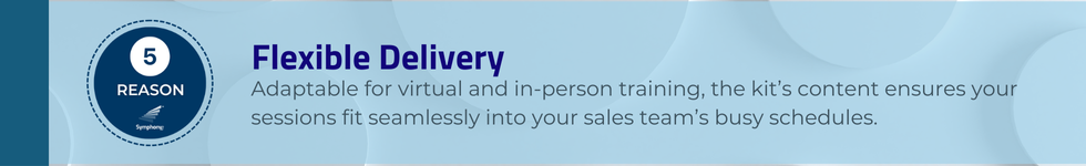 Reason 5 - Flexible Delivery